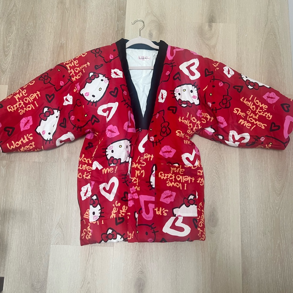 Hello Kitty Plush Robe Kimono size unknown